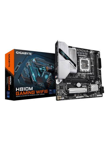 GIGABYTE H810M GAMING WIFI6 pagrindinė plokštė – plokštė ir pakuotė