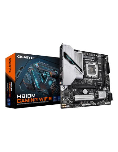 GIGABYTE H810M GAMING WIFI6 pagrindinė plokštė – plokštė ir pakuotė