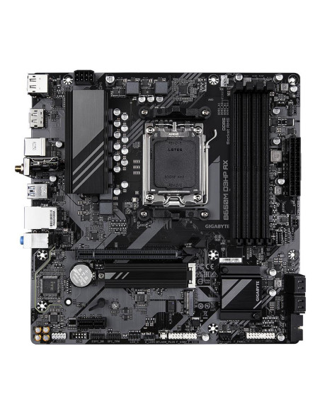 GIGABYTE B650M D3HP AX pagrindinė plokštė – vaizdas iš viršaus