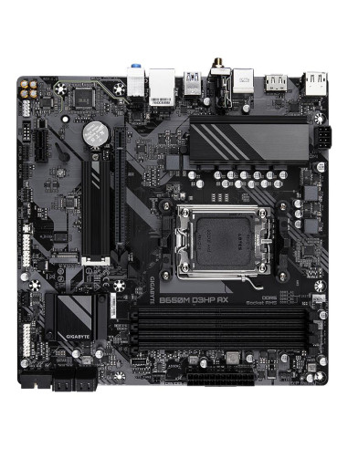 GIGABYTE B650M D3HP AX pagrindinė plokštė – komponentų ir lizdų išdėstymas