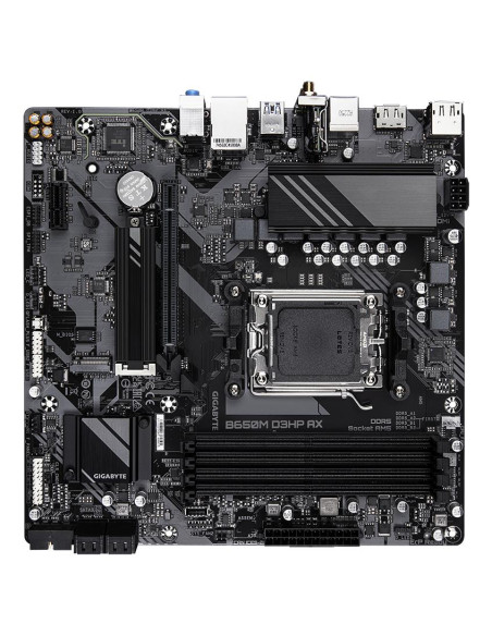 GIGABYTE B650M D3HP AX pagrindinė plokštė – komponentų ir lizdų išdėstymas