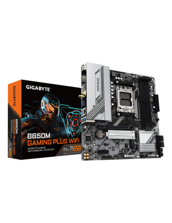 GIGABYTE B650M GAMING PLUS WF pagrindinė plokštė – plokštė ir pakuotė