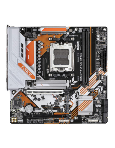 GIGABYTE B850M FORCE WF6E pagrindinė plokštė – vaizdas iš viršaus