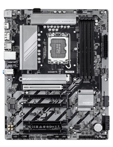 GIGABYTE B860 DS3H pagrindinė plokštė – vaizdas iš viršaus