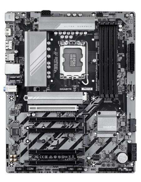 GIGABYTE B860 DS3H pagrindinė plokštė – vaizdas iš viršaus