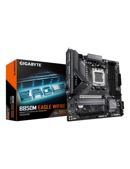 GIGABYTE B850M EAGLE WF6E pagrindinė plokštė – plokštė ir pakuotė
