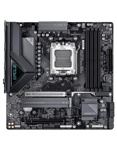 GIGABYTE B850M EAGLE WF6E pagrindinė plokštė – vaizdas iš viršaus