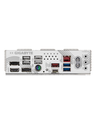GIGABYTE B850M EAGLE WF6E ICE pagrindinė plokštė – galinės įvesties ir išvesties jungtys