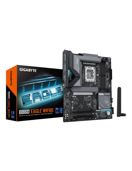 GIGABYTE B860 EAGLE WIFI6E pagrindinė plokštė – plokštė ir pakuotė