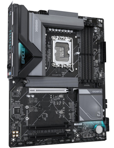 GIGABYTE B860 EAGLE WIFI6E pagrindinė plokštė – plokštės vaizdas kampu