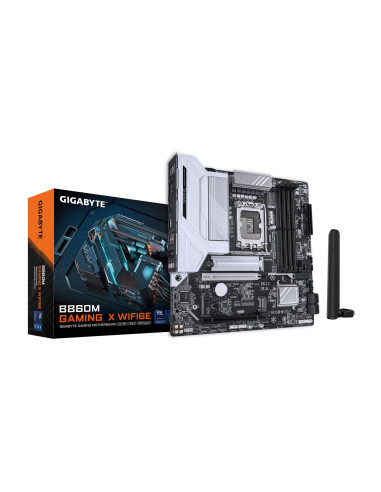 GIGABYTE B860M GAMING X WIFI6E pagrindinė plokštė – plokštė ir pakuotė