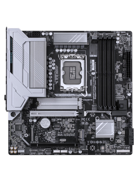 GIGABYTE B860M GAMING X WIFI6E pagrindinė plokštė – vaizdas iš viršaus