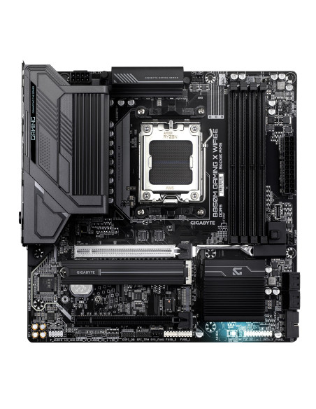 GIGABYTE B850M GAMING X WF6E pagrindinė plokštė – vaizdas iš viršaus