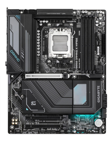 GIGABYTE B850 GAMING X WIFI6E pagrindinė plokštė – vaizdas iš viršaus