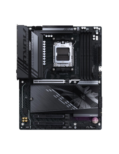 GIGABYTE B850 AORUS ELITE WIFI7 pagrindinė plokštė – vaizdas iš viršaus