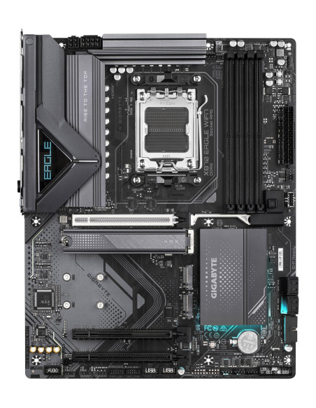 GIGABYTE X870 EAGLE WIFI7 pagrindinė plokštė – vaizdas iš viršaus