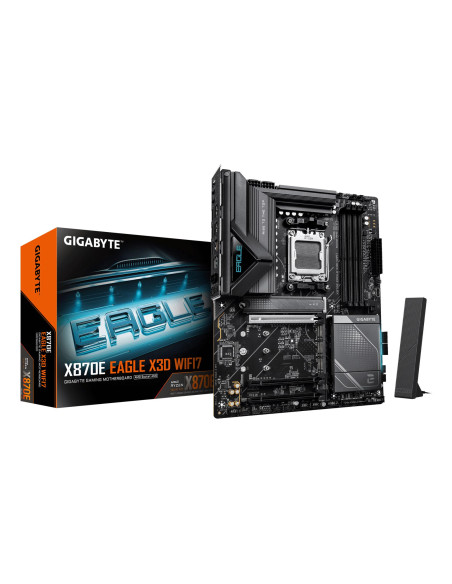 GIGABYTE X870E EAGLE X WIFI7 pagrindinė plokštė – plokštė ir pakuotė