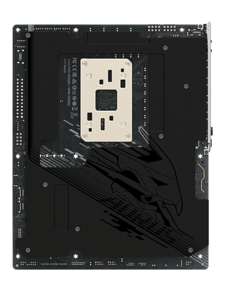 GIGABYTE X870E AORUS PRO X pagrindinė plokštė – plokštės galinė pusė