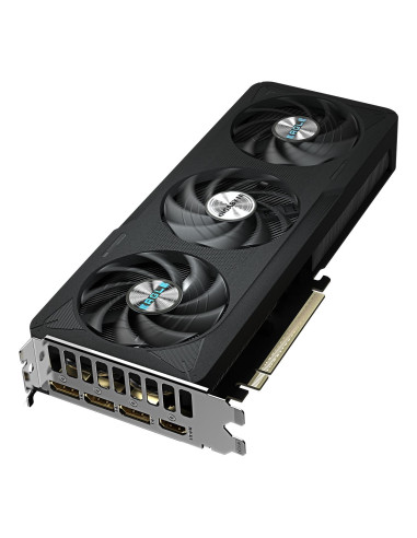 GIGABYTE GeForce RTX 5060 EAGLE MAX OC 8GB vaizdo plokštė – aušinimo sistemos vaizdas kampu