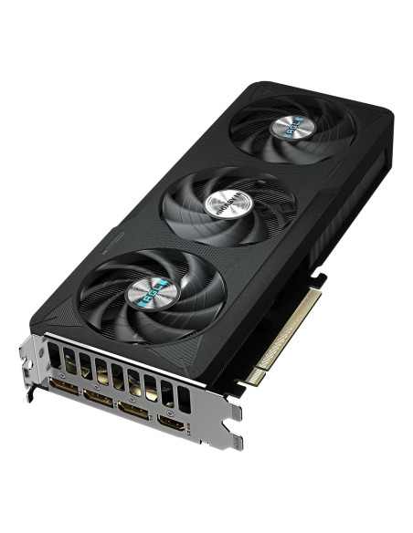 GIGABYTE GeForce RTX 5060 EAGLE MAX OC 8GB vaizdo plokštė – aušinimo sistemos vaizdas kampu