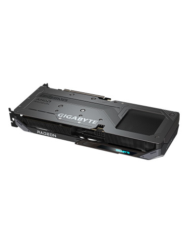 GIGABYTE Radeon RX 9060 XT GAMING OC 16GB vaizdo plokštė – galinės plokštelės vaizdas kampu