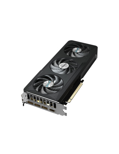 GIGABYTE GeForce RTX 5060 Ti EAGLE MAX OC 16GB vaizdo plokštė – aušinimo sistemos vaizdas kampu