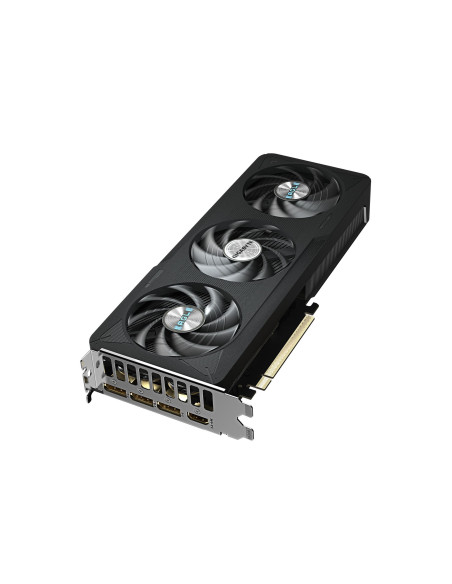 GIGABYTE GeForce RTX 5060 Ti EAGLE MAX OC 16GB vaizdo plokštė – aušinimo sistemos vaizdas kampu