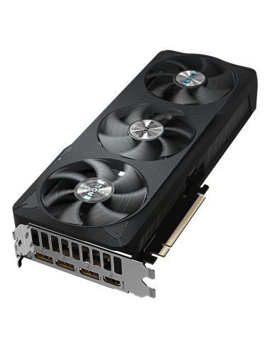 GIGABYTE GeForce RTX 5070 EAGLE OC 12GB vaizdo plokštė – aušinimo sistemos vaizdas kampu