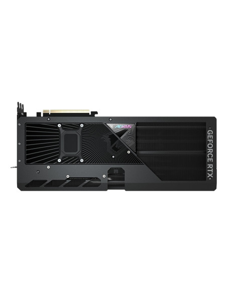 GIGABYTE AORUS GeForce RTX 5080 MASTER 16GB vaizdo plokštė – galinė apsauginė plokštelė