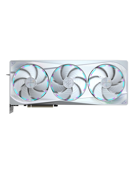 GIGABYTE AORUS GeForce RTX 5080 MASTER ICE 16GB vaizdo plokštė – vaizdas iš kairės