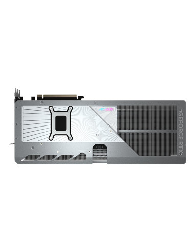 GIGABYTE AORUS GeForce RTX 5080 MASTER ICE 16GB vaizdo plokštė – galinė apsauginė plokštelė