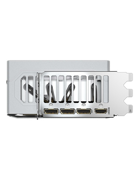 GIGABYTE AORUS GeForce RTX 5080 MASTER ICE 16GB vaizdo plokštė – HDMI ir DisplayPort jungtys