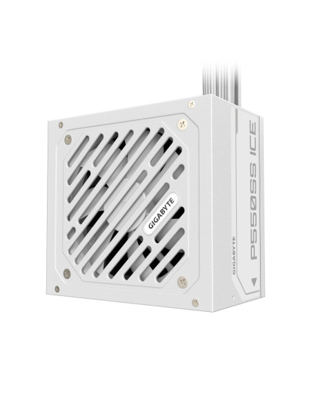 GIGABYTE P550SS ICE 550W maitinimo blokas – vaizdas iš kairės