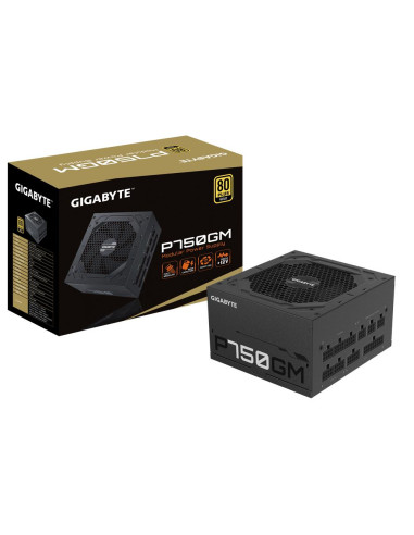GIGABYTE P750GM 750W maitinimo blokas – maitinimo blokas ir pakuotė