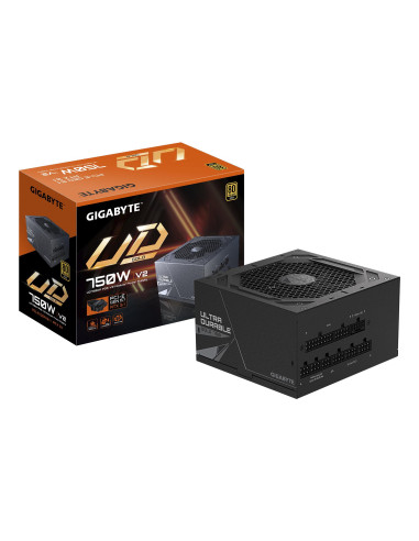 GIGABYTE UD750GM PG5 V2 750W maitinimo blokas – maitinimo blokas ir pakuotė