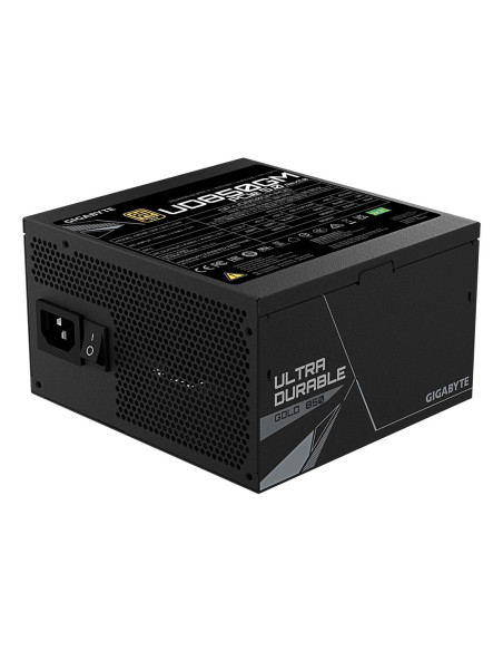 GIGABYTE UD850GM PG5 V2 850W maitinimo blokas – elektros įvadas ir ventiliatorius