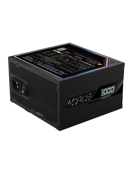 GIGABYTE AORUS ELITE AE1000PM PG5 1000W maitinimo blokas – elektros įvadas ir ventiliatorius