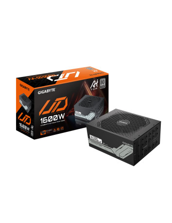 GIGABYTE UD1600PM PG5 1600W maitinimo blokas – maitinimo blokas ir pakuotė