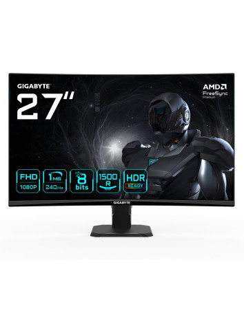 GIGABYTE GS27FC2 27 colių lenktas monitorius – ekranas ir pagrindiniai parametrai