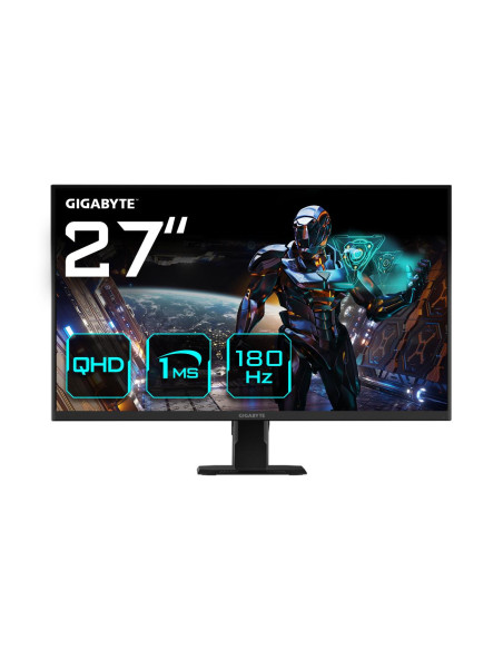 GIGABYTE GS27QA 27 colių QHD IPS žaidimų monitorius – ekranas ir pagrindiniai parametrai