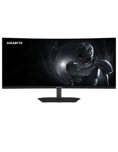 GIGABYTE G34WQC2 34 colių lenktas UltraWide QHD monitorius – ekranas iš priekio