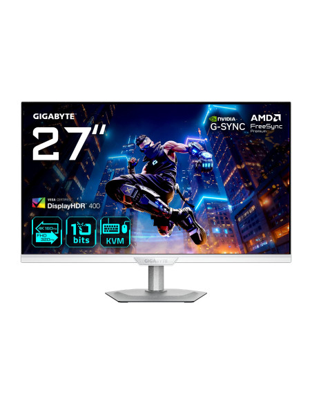 GIGABYTE M27UP ICE 27 colių 4K monitorius – ekranas ir pagrindiniai parametrai