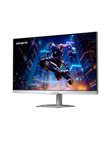 GIGABYTE M27UP ICE 27 colių 4K monitorius – monitoriaus vaizdas kampu