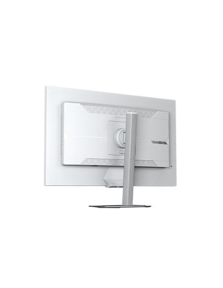 GIGABYTE M27UP ICE 27 colių 4K monitorius – galinės pusės vaizdas kampu