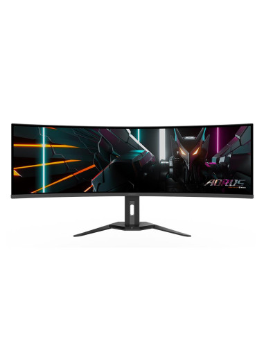 GIGABYTE AORUS CO49DQ 49 colių lenktas monitorius – ekranas iš priekio