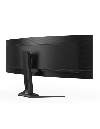 GIGABYTE AORUS CO49DQ 49 colių lenktas monitorius – galinės pusės vaizdas kampu