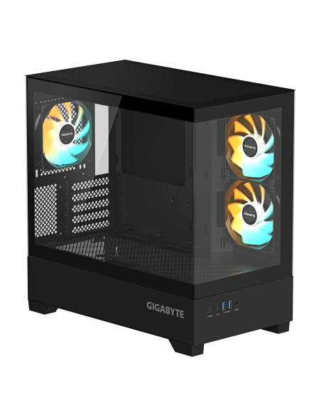 GIGABYTE C201 PANORAMIC kompiuterio korpusas – korpuso vaizdas iš kitos pusės