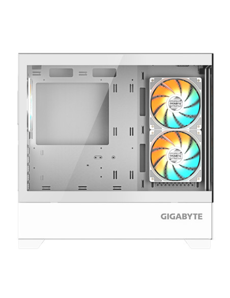 GIGABYTE C201 PANORAMIC ICE kompiuterio korpusas – šoninis stiklo skydelis