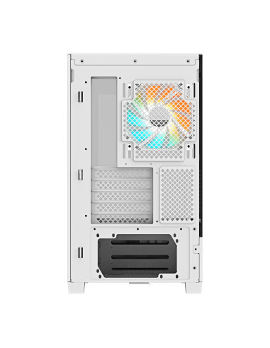 GIGABYTE C201 PANORAMIC ICE kompiuterio korpusas – galinis skydelis ir jungčių angos