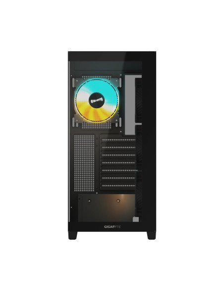 GIGABYTE C500 PANORAMIC STEALTH kompiuterio korpusas – priekinis stiklo skydelis